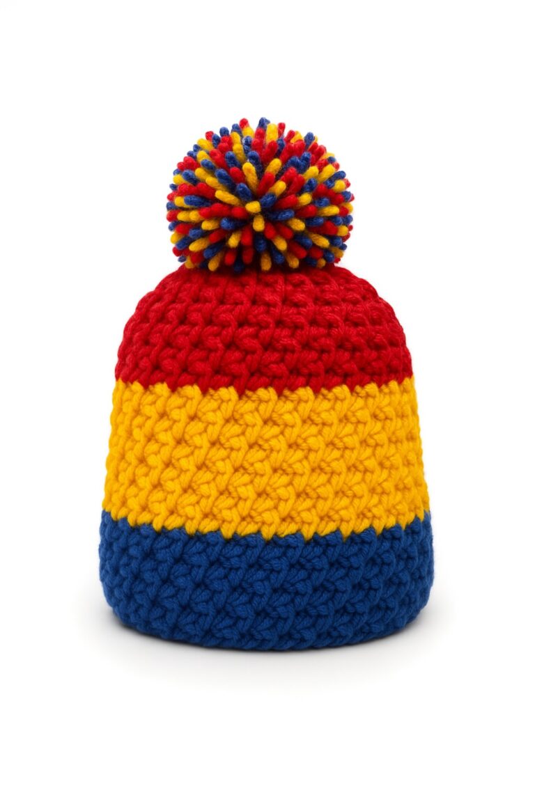 caciula handmade tricolor mauri